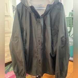 L.L. Bean Men's Green Rain Jacket